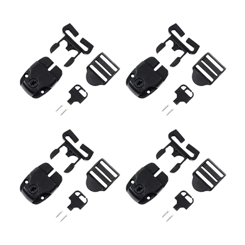 Spa Hot Tub Cover Broken Latch Repair Kit Replace Latches Clip Lock with Keys and Hardwares for Spa Hot Tubes and Others 4 Set