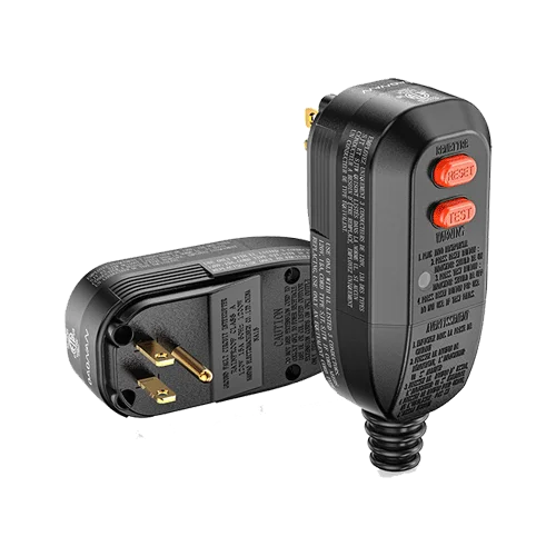 GFCI Replacement Plug Assembly 15 Amp 3 Prongs, Ground Fault Circuit Interrupter Safety Plug for Power Pressure Washer, Hot Tub, Air Conditioner, Hair Dryer