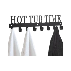 Wall Towel Rack for Hot Tub Accessories, Pool Bathroom Towel Holder, Robe Storage Rack, Outdoor Hot Tub Accessories for Towels, Robes, Coat, Swimsuit