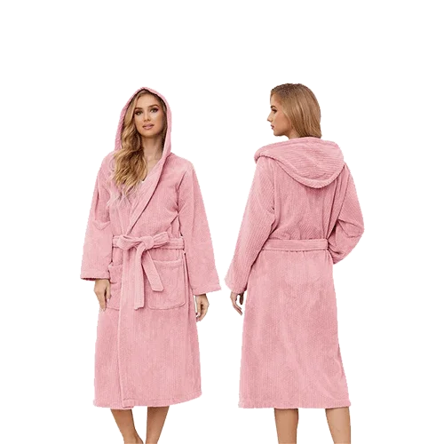 Hooded Bathrobes for Women, Soft Long Towel Robes for Women - Quick Dry yet Warm