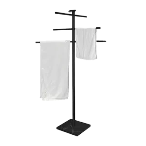 Swimming Pool Towel Rack with Tray