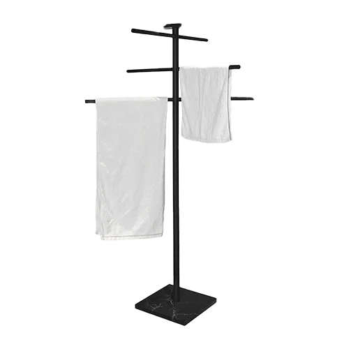 Swimming Pool Towel Rack with Tray