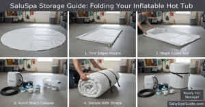 SaluSpa Storage Guide: Folding Your Inflatable Hot Tub